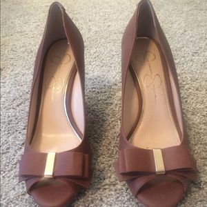 Jessica Simpson brown wedges